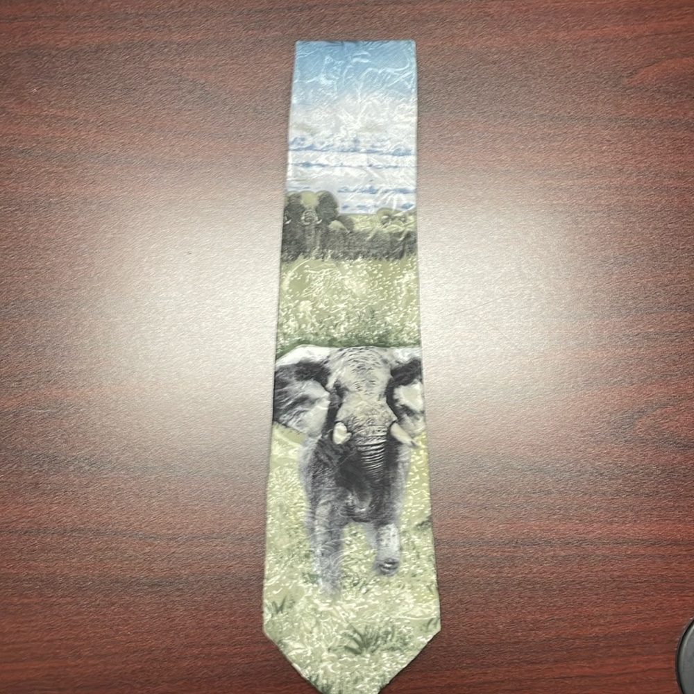Wembley Endangered Species Tie - Elephant